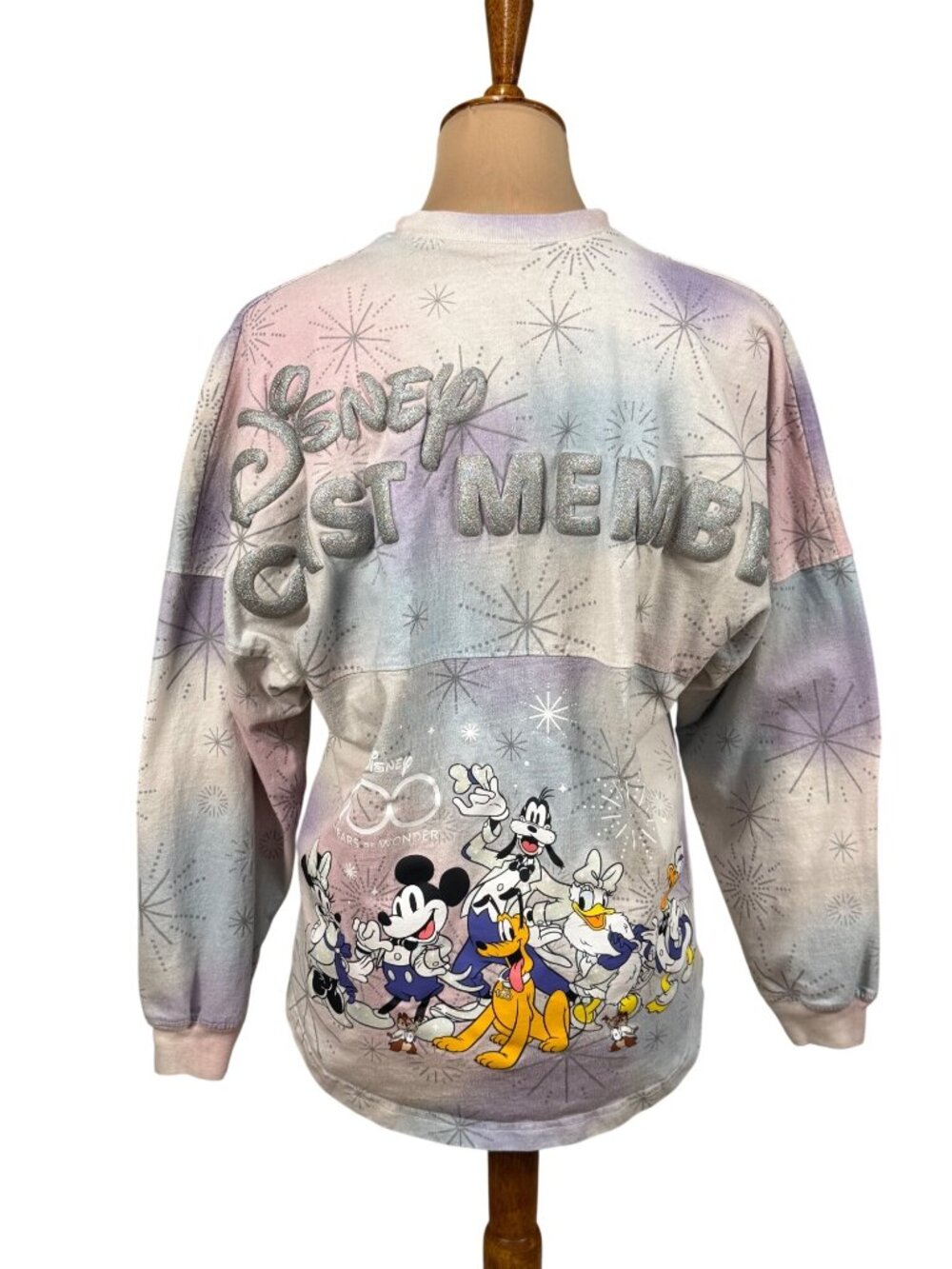 Disney Spirt Jersey Mickey & Friends 100 Year Anniversary Pastel Tie Dye Small